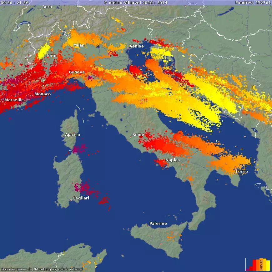 Ισχυρές καταιγίδες σάρωσαν την γειτονική Ιταλία
